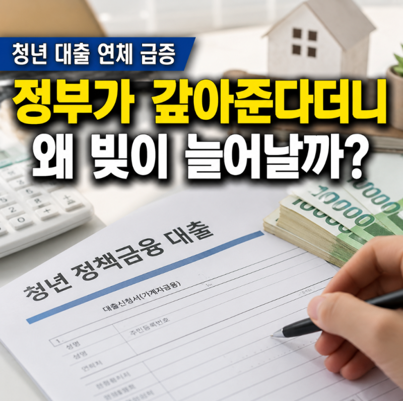 "정부가 대신 갚아준다더니" 믿었는데 청년 대출 결국 연체가 늘어난 까닭