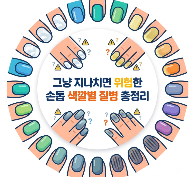 '그냥 지나치면 안 되는' 손톱 색깔로 알 수 있는 질병