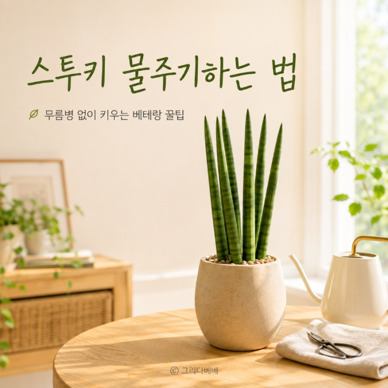 스투키 물주기하는 법, 무름병 없이 키우는 베테랑 꿀팁