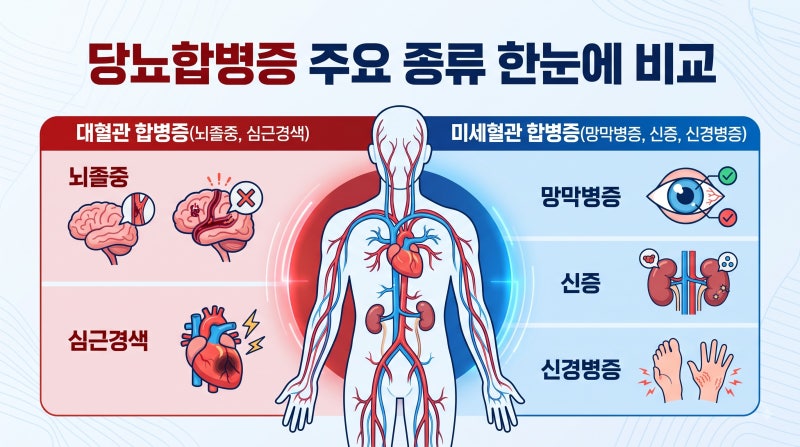 당뇨합병증 초기증상 완벽 정복: 방심하면 무서운 3대 미세혈관 질환 예방법
