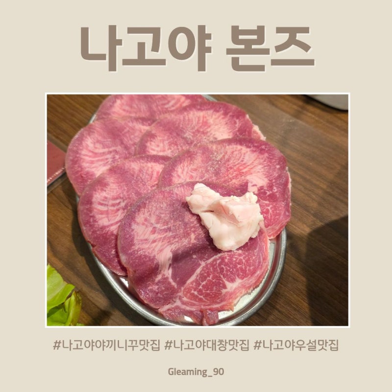 나고야 야끼니꾸맛집 본즈 나고야가성비맛집 나고야맛