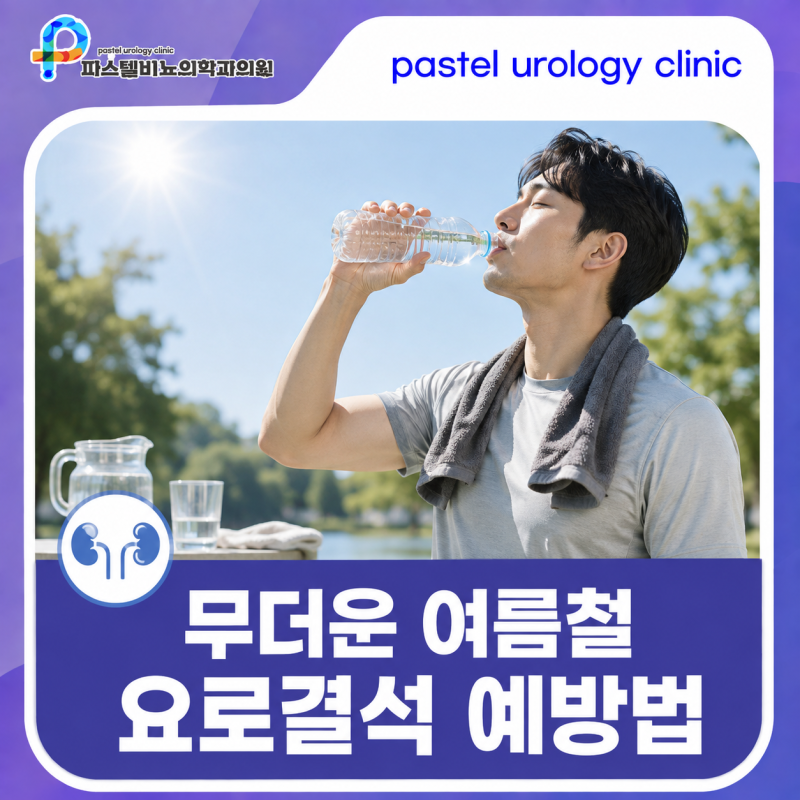 무더위 땀 배출 요로결석 원인, 수분 부족을 주의해야 합니다 | 구파발비뇨기과
