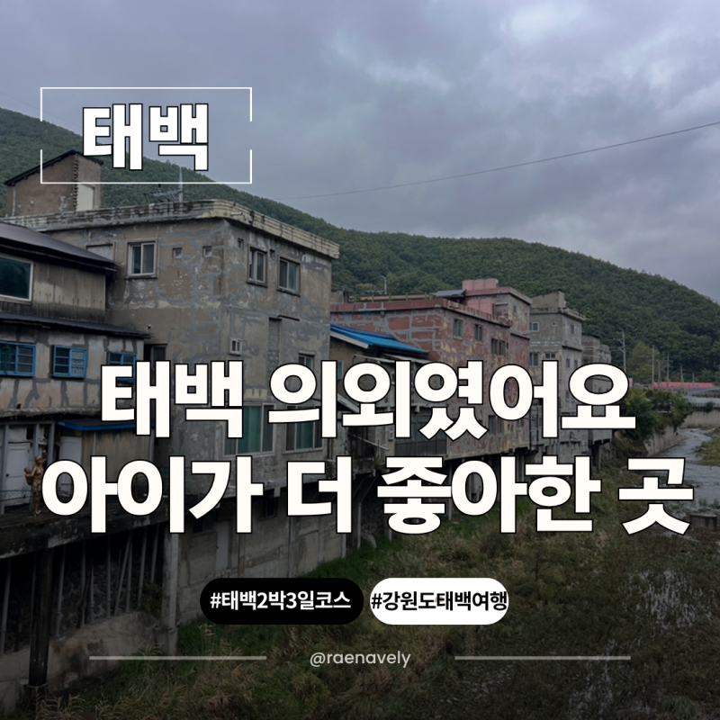 태백 가볼만한곳 추천 아이와 다녀온 2박 3일 여행 코스 총정리