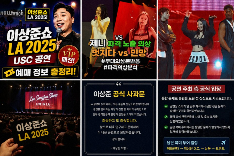 개그맨 이상준 LA 공연 음향 논란과 발 빠른 공식 사과 현황 정리