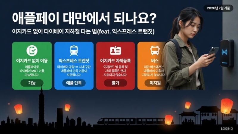 애플페이 대만에서 되나요? 이지카드 없이 타이베이 지하철 타는 법(feat. 익스프레스 트랜짓)