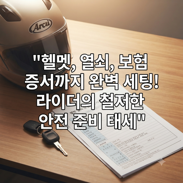 "보험 안 들고 탔다가 병원비 3천만 원?" 오토바이 라이더가 반드시 알아야 할 생명 보험