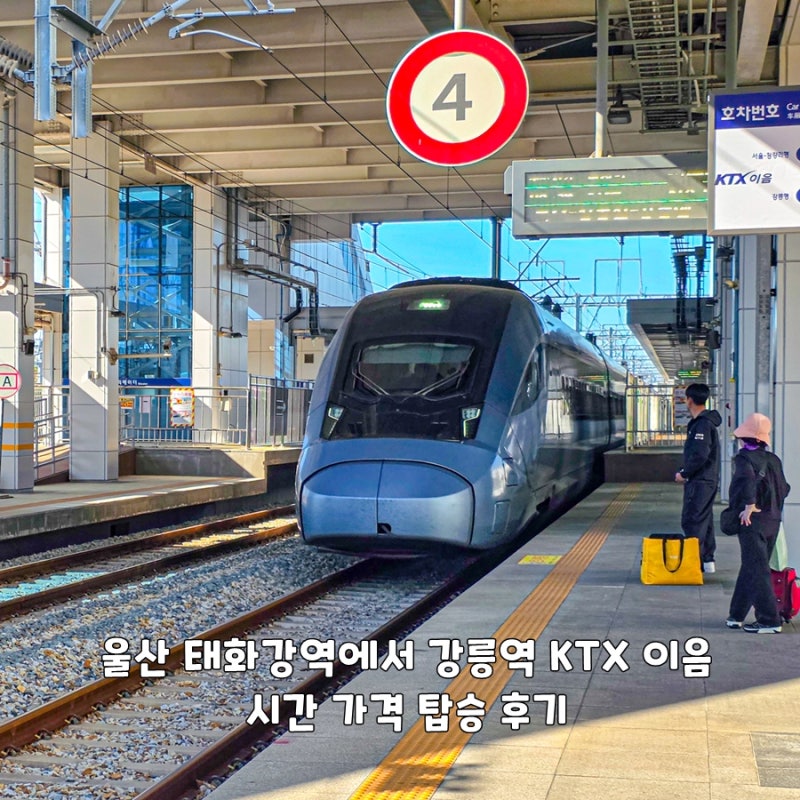 Ulsan Taehwagang Station to Gangneung Station KTX Eum: Time, Price, and Ride Review