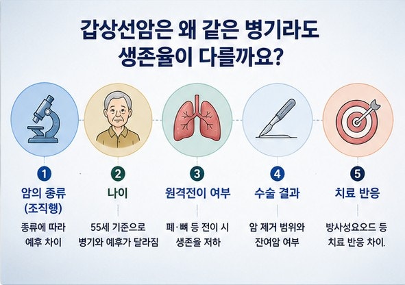 갑상선암 생존율은? 종류에 따른 차이 정리