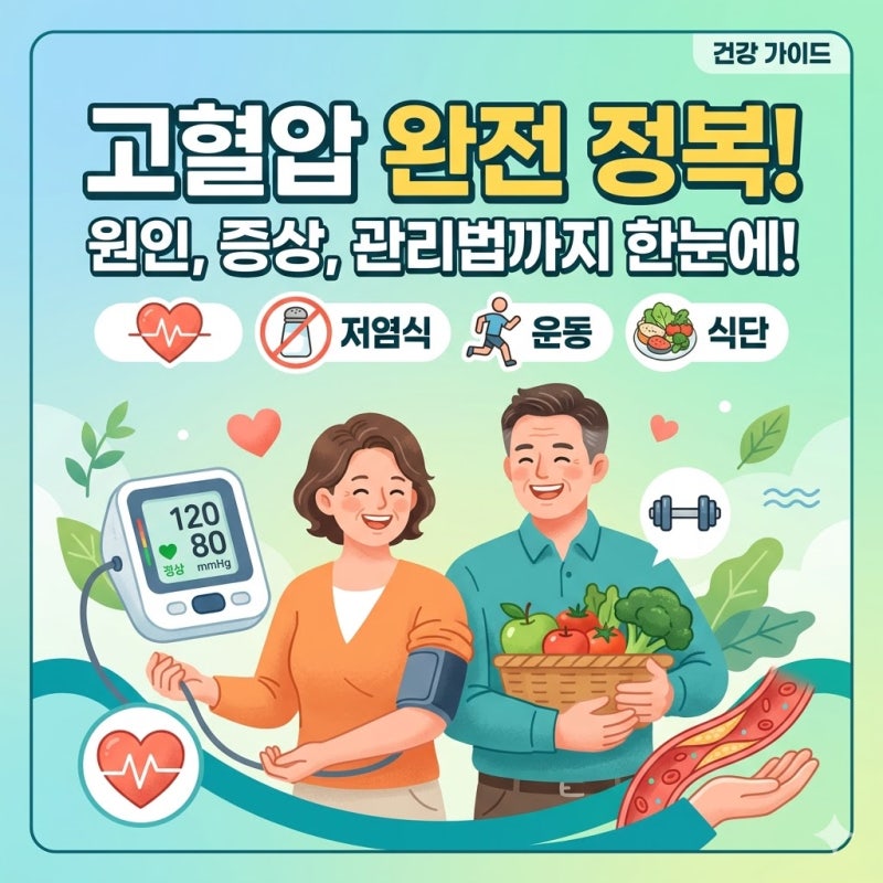 고혈압의 증상,원인,예방관리법 알아보기