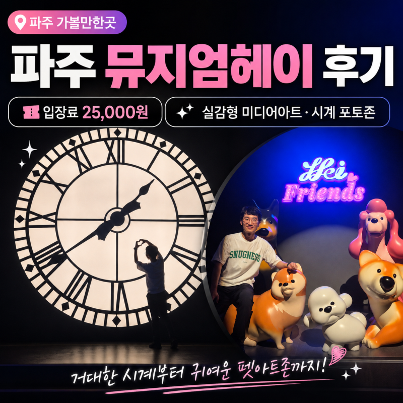 파주 가볼만한곳 뮤지엄헤이 솔직 후기 - 커플/가족 추천, 주차 꿀팁까지