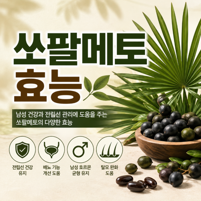 쏘팔메토 효능 정리, 섭취 전 꼭 알아야 할 것