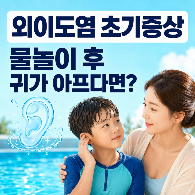 외이도염 초기증상은? 물놀이 후 귀 가려움 먹먹함, 물 빼는 법까지