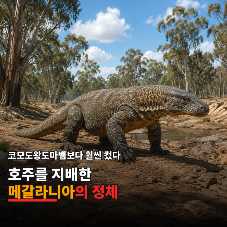 코모도왕도마뱀보다 훨씬 컸다 호주를 지배한 메갈라니아의 정체