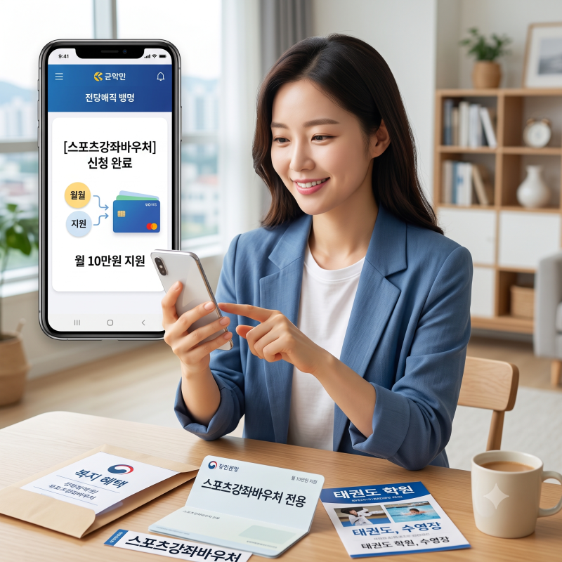 2026년 스포츠강좌바우처 신청 자격 및 발급 방법 월 10만원 지원금 정리