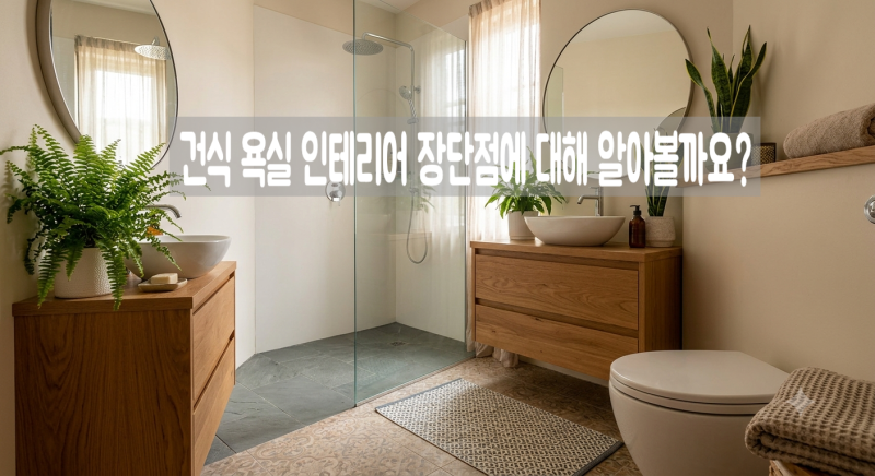 건식 욕실 인테리어ㅣ궁금해서 알아본 건식화장실 장단점과 청소법