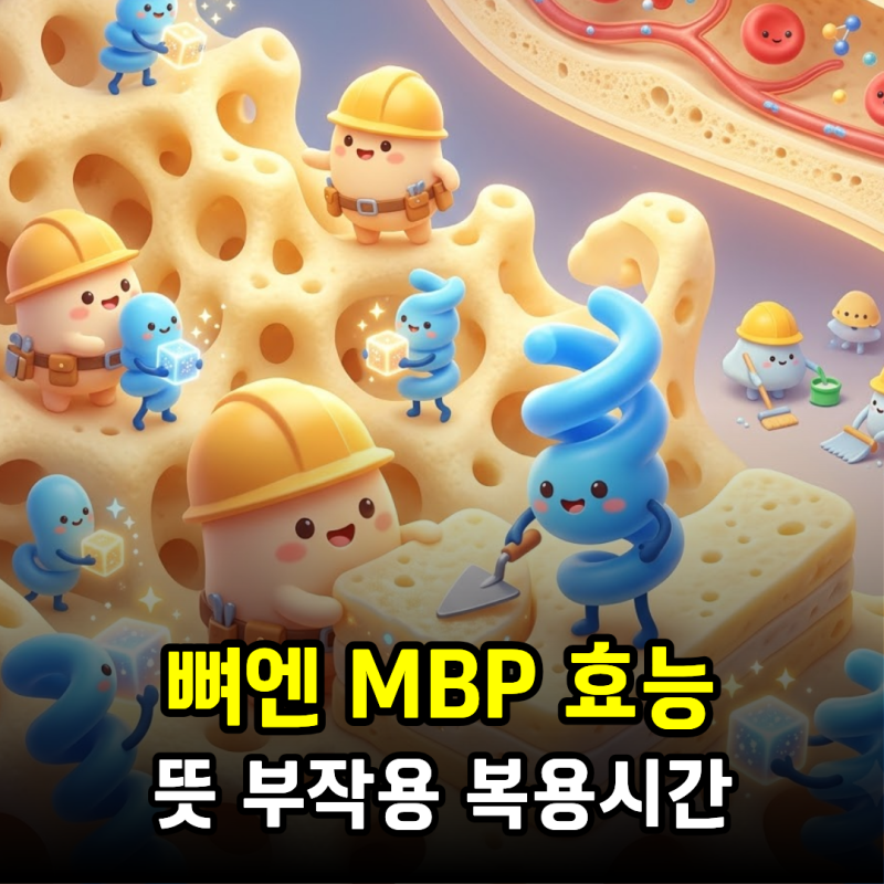 뼈엔 엠비피 MBP 효능! MBP 뜻, 복용시간, 부작용