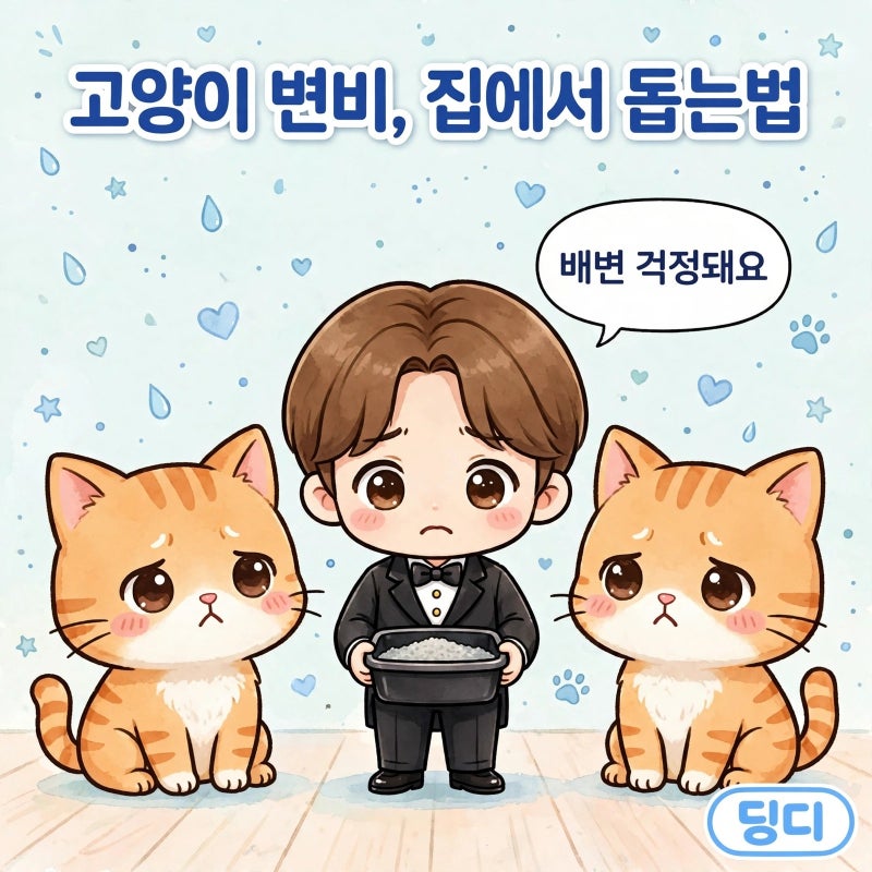 고양이 변비, 집에서 도울 수 있는 방법 5가지 총정리