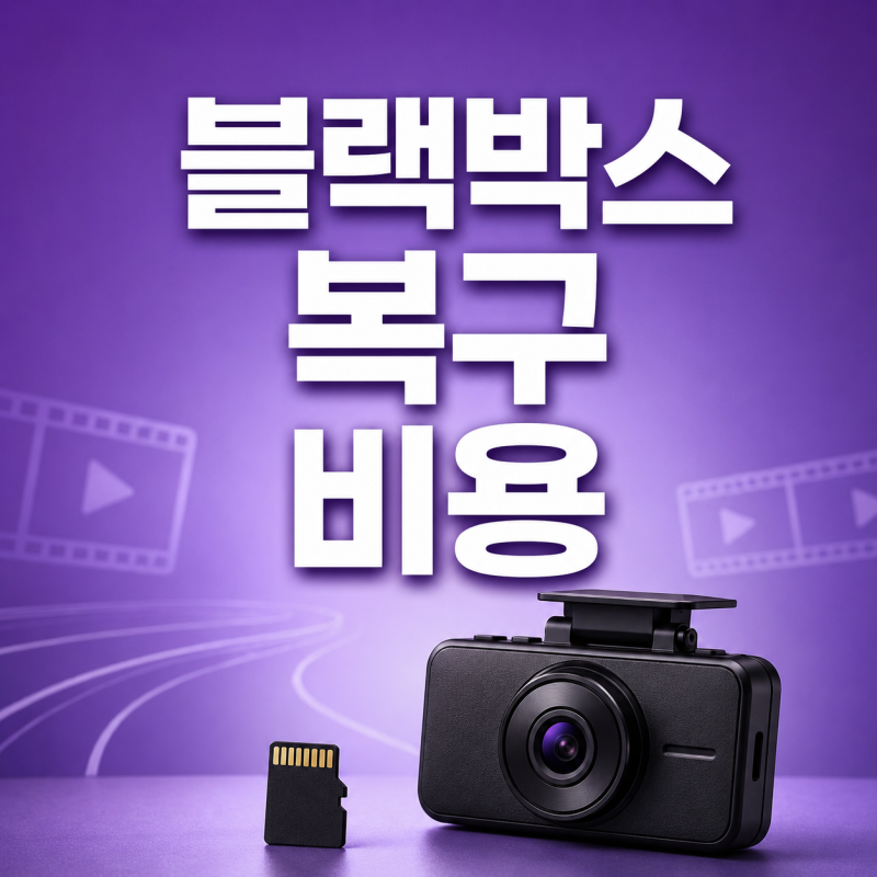 블랙박스 복구 비용 삭제 포맷 이전 영상 필요할때