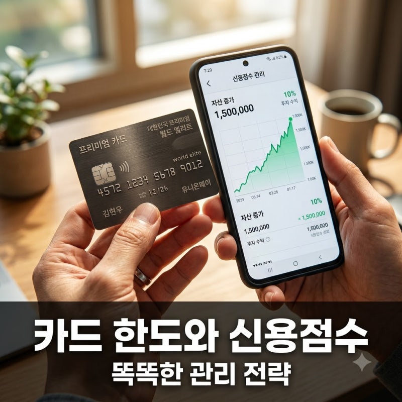 카드 한도와 신용관리 관계, 점수 올리는 한도 사용법 총정리
