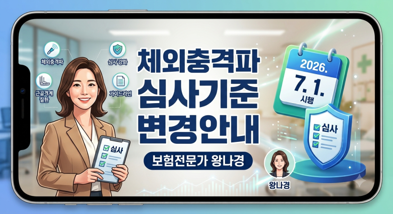 2026년 제10차 건강보험 실손 "체외충격파"심사기준 변경 안내
