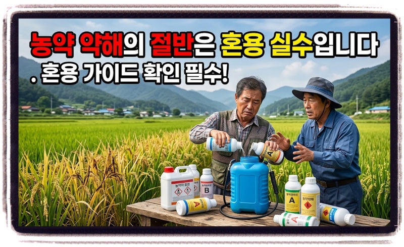 농약 혼용, 편리함보다 중요한 것은 '안전성'입니다