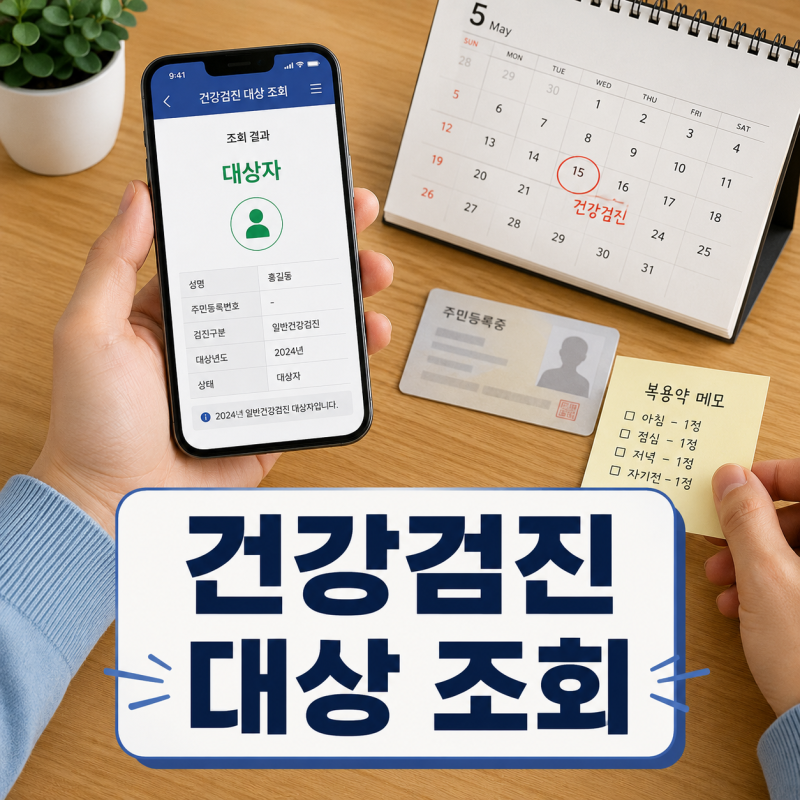 2026 건강검진 대상자 조회 후 예약할 때 챙길 검사항목과 준비물