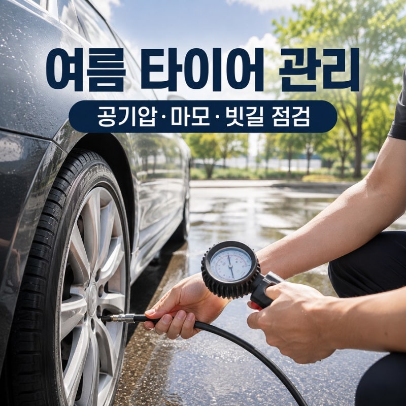 여름에는 타이어 공기압을 낮춰야 할까? 폭염·장마철 관리법