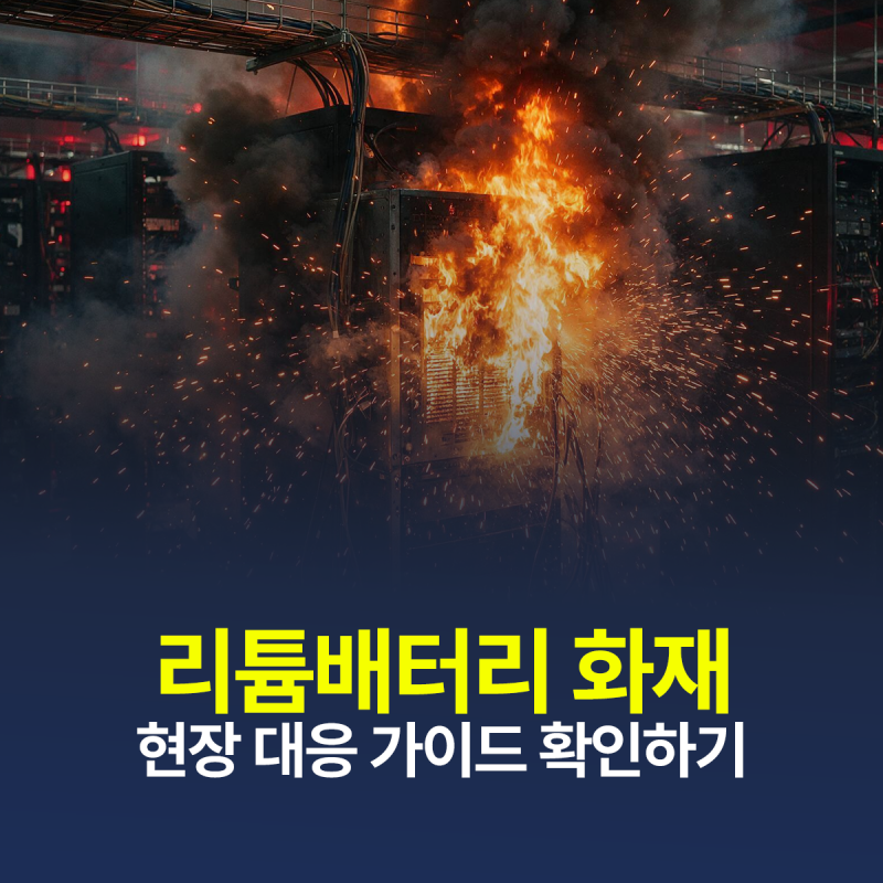 리튬배터리 이상 확인시 진압·격리·대피 중 무엇이 먼저일까요?