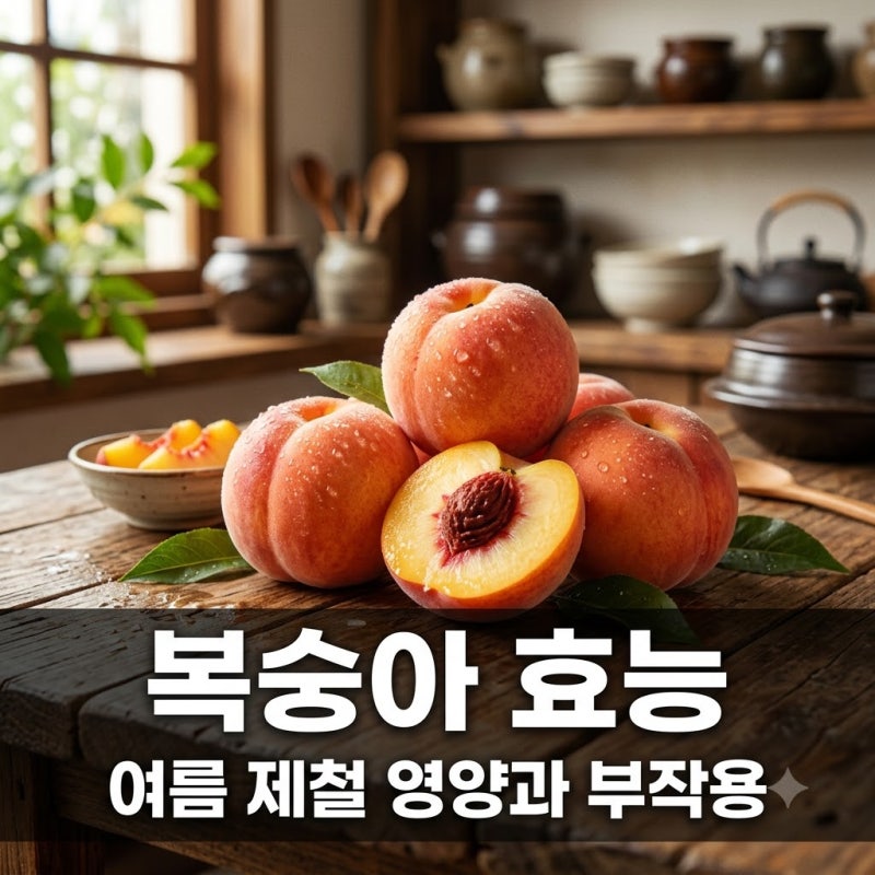 복숭아 효능 백도 황도 차이와 알레르기 부작용 총정리