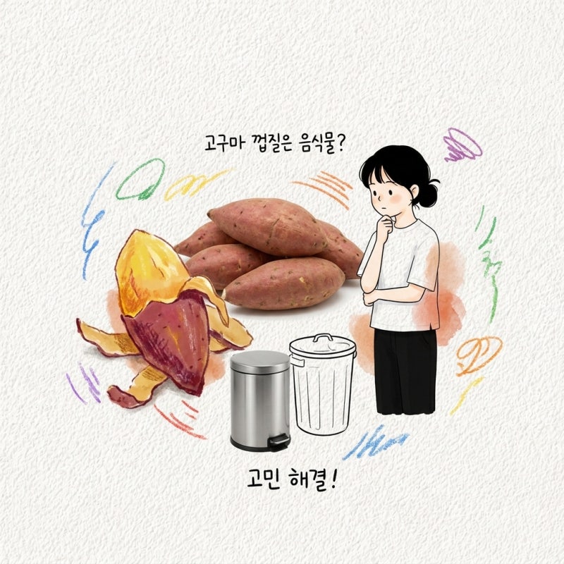 고구마 껍질은 음식물 쓰레기가 맞는지부터 정리함 까는 법과 효능까지
