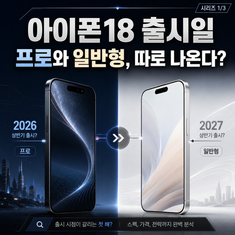 아이폰18 출시일 9월 9일 유력｜사전예약·정식 출시 일정과 일반형은 언제?