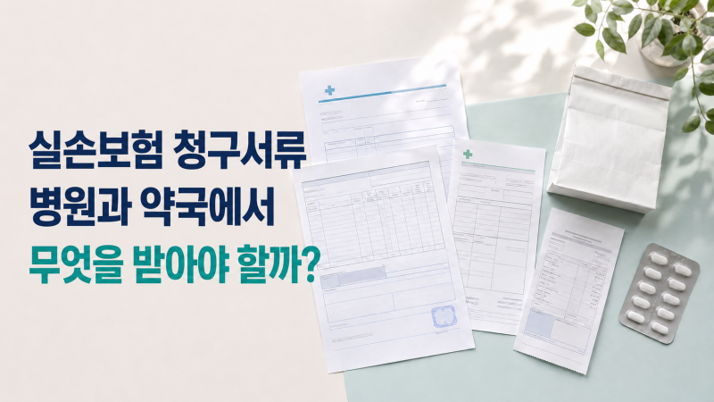 실손보험 청구서류, 병원 및 약국에서 각각 무엇을 받아야 할까? 필요한 서류 총정리