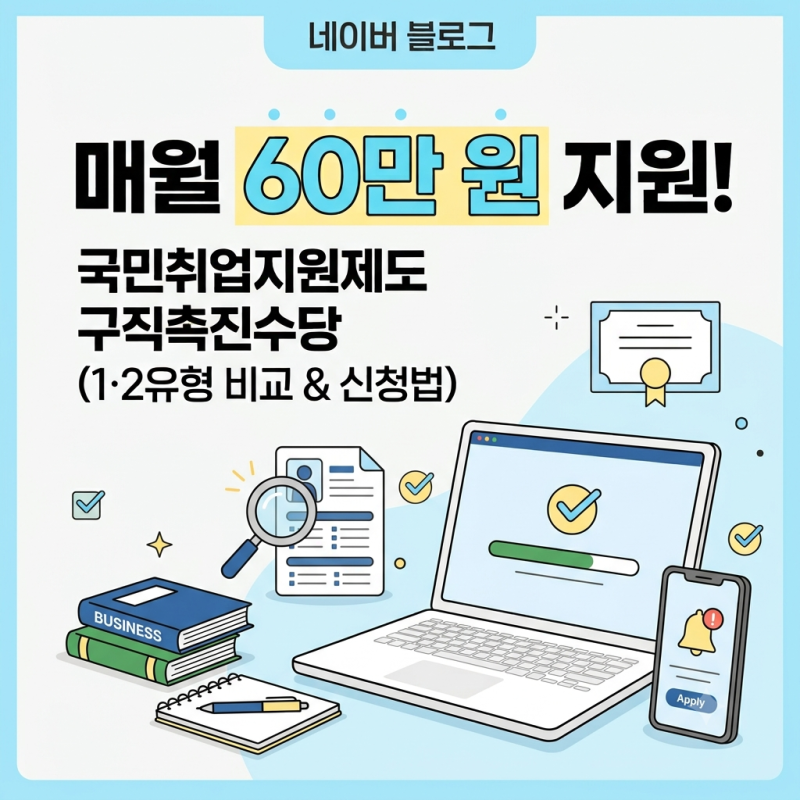 2026 국민취업지원제도 총정리｜1유형·2유형 차이부터 구직촉진수당 신청방법까지