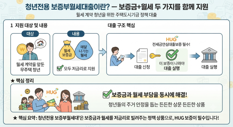 청년전용 보증부월세대출 완벽정리 - 월세 20만원까지 무이자 (2026년 최신)