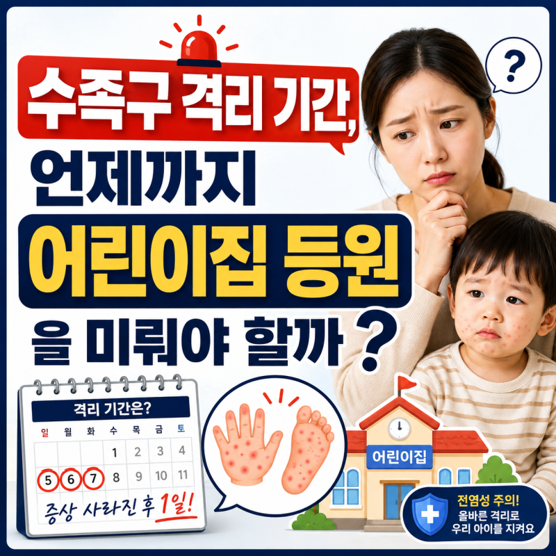 수족구 격리 기간, 언제까지 어린이집 등원을 미뤄야 할까