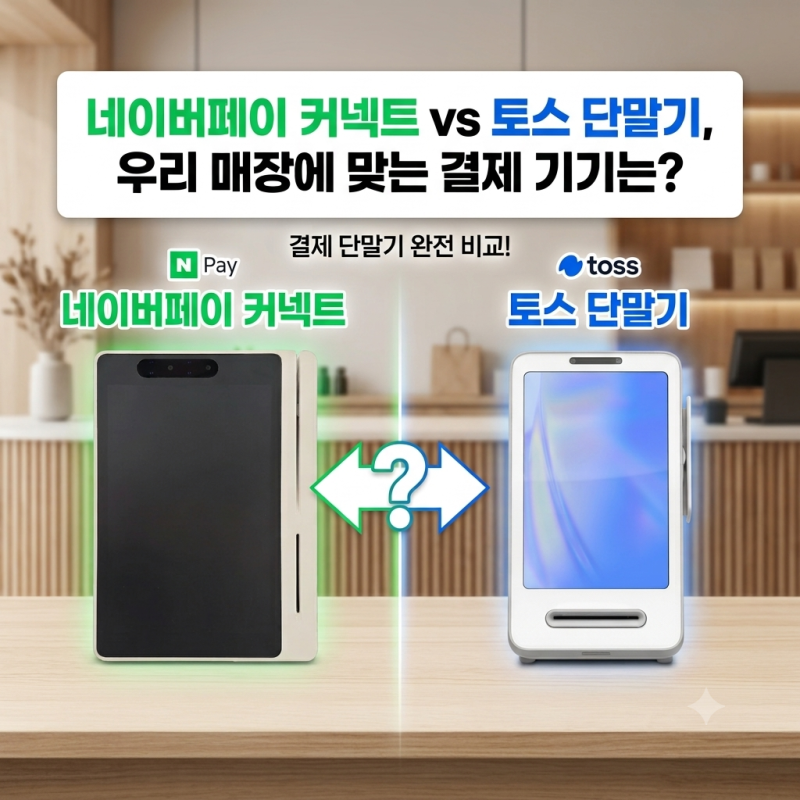 네이버페이 커넥트 vs 토스 단말기, 우리 매장에 맞는 결제 기기는?