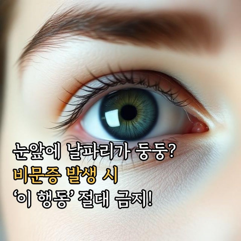 비문증 증상 원인과 절대 눈 비비면 안 되는 이유 (실명 위험)