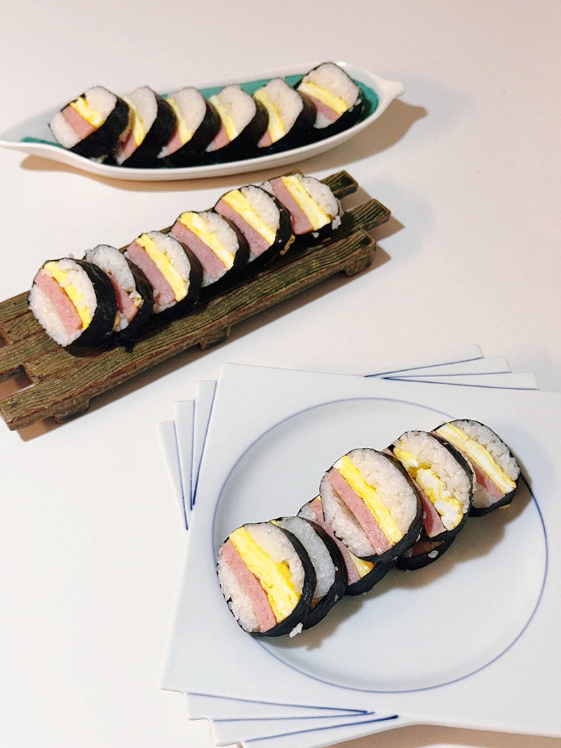 스팸무스비 만들기 틀 간단 점심 네모김밥