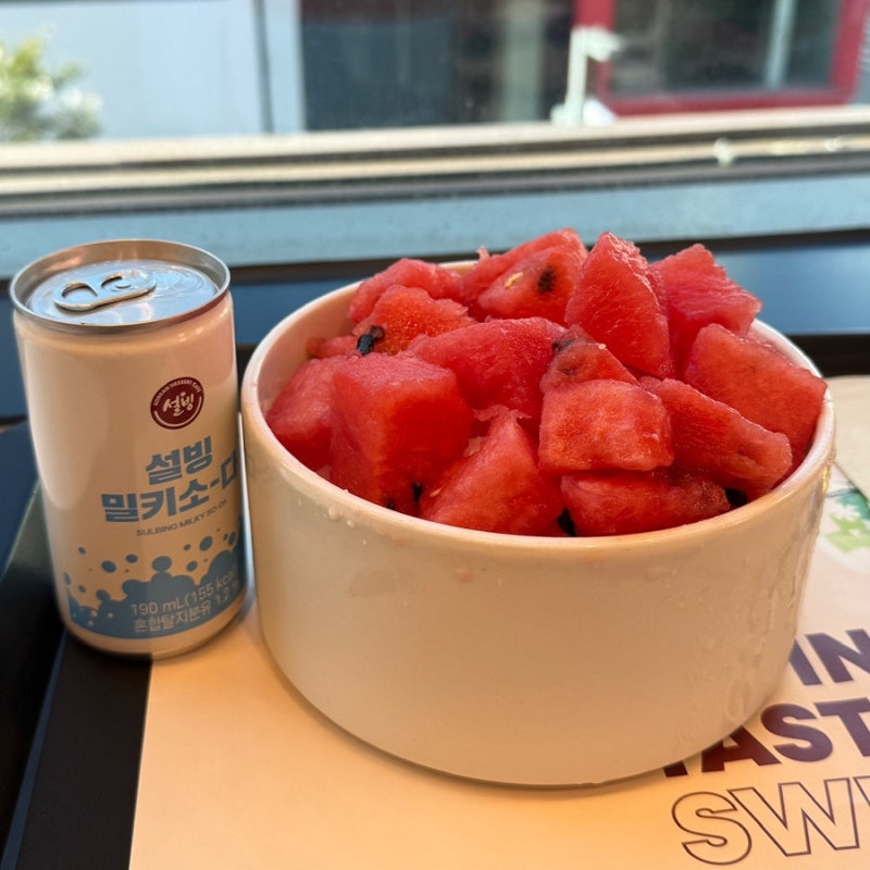 설빙 여름 신메뉴 수박화채설빙 내돈내산 후기