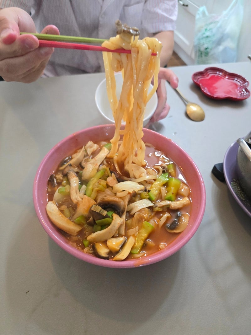 청정원 직화짬뽕분말 후기 장칼국수맛