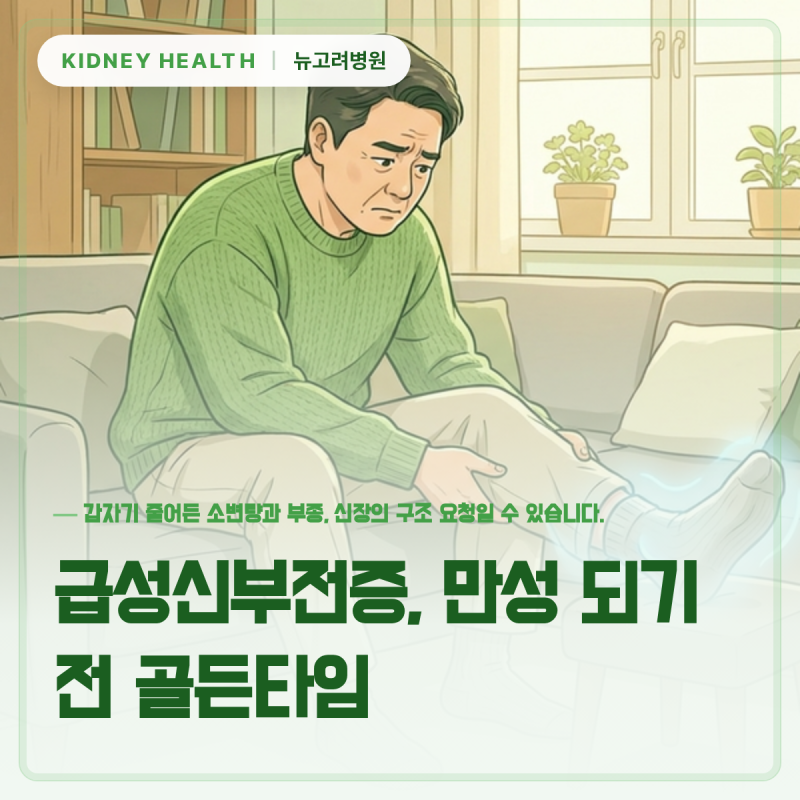 급성신부전증 원인, 만성으로 악화되기 전 알아야 할 관리법