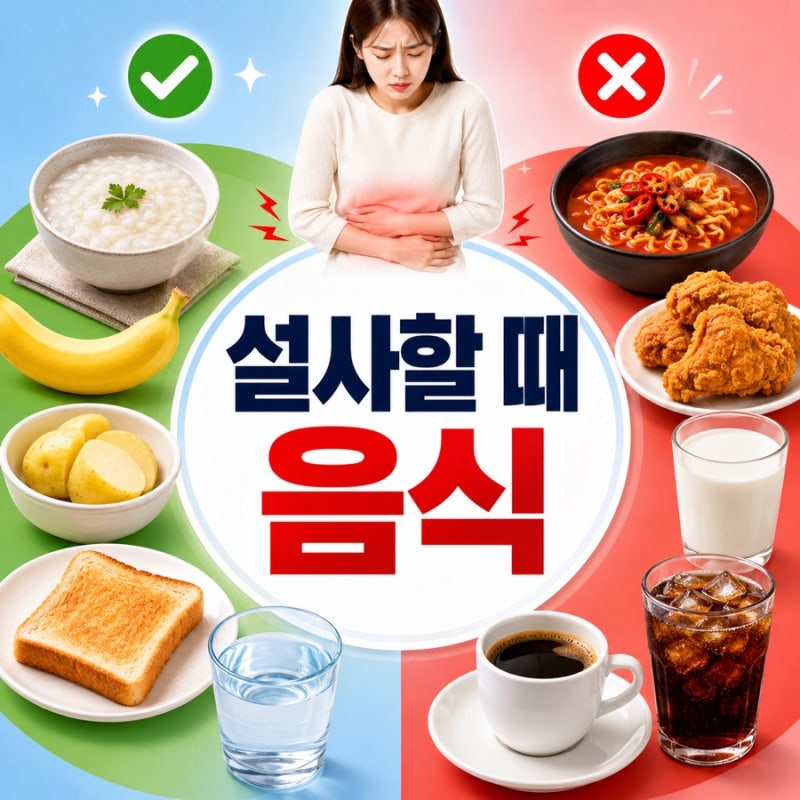 설사할 때 먹으면 좋은 음식과 피해야 할 음식, 장을 편하게 회복하는 식단