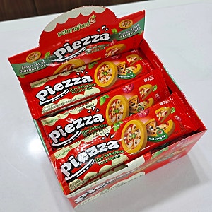 추억의 이구동성 과자 대체품? 사토리아 Piezza 미니 볼로네이즈 피자향 비스킷 내돈내산 솔직....