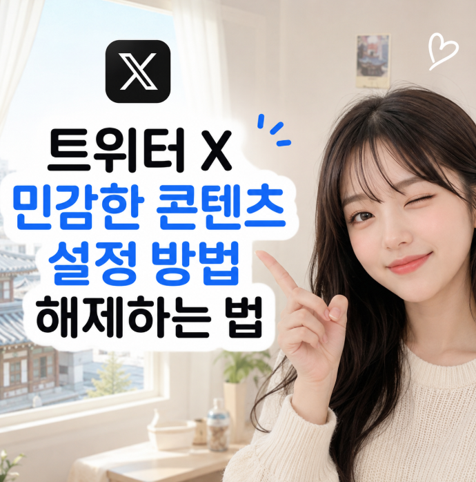 트위터 X 민감한 콘텐츠 설정 방법 해제하는 법 따라만 하세요