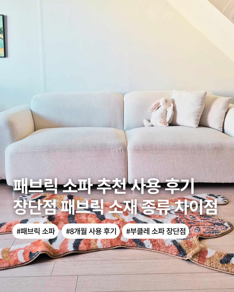 패브릭 소파 추천 부클레 모듈 3인용 소파 6개월 사용 후기 장단점 거실 인테리어 완성템 오....