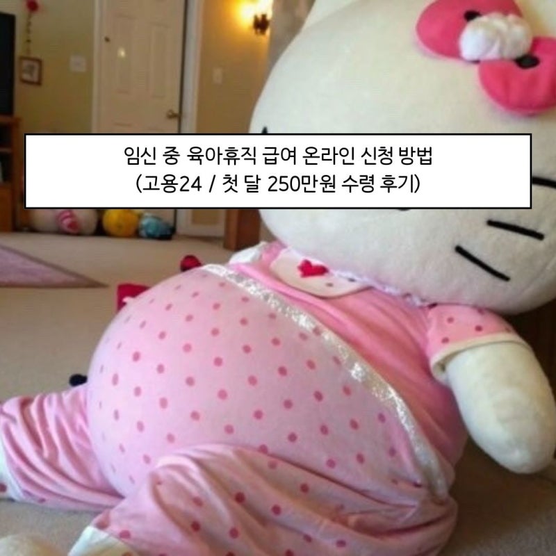 임신 중 육아휴직 급여 온라인 신청 방법 (고용 24 / 첫 달 250만 원 수령 후기)