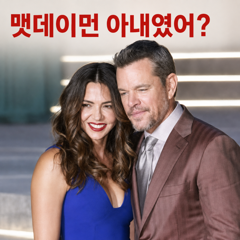 루치아나바로소 누구길래? 맷데이먼 한국 레드카펫에 가족까지 총출동