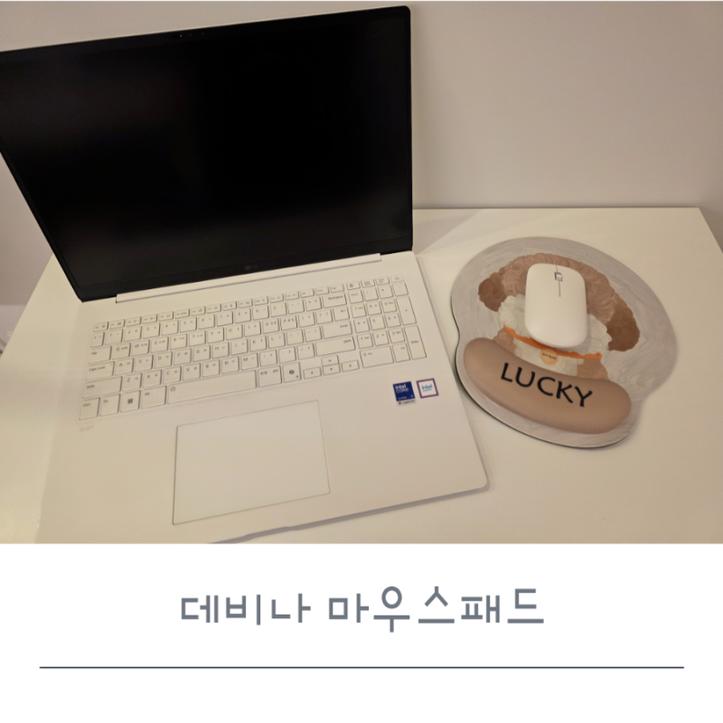 손목보호 마우스패드 추천, 데비나로 완성한 감성 데스크테리어