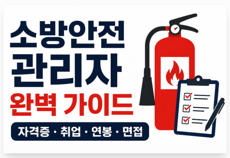 소방안전관리자 되는 방법! 자격증·취업·연봉 총정리 (2026 최신 가이드 목차)