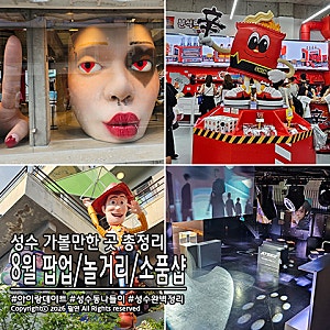 성수 가볼만한 곳 총정리! 8월 팝업스토어 놀거리 소품샵 모음~ 아이랑 데이트♥